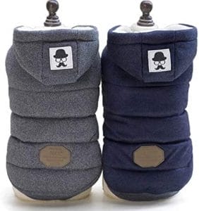 Piumino con cappuccio cani